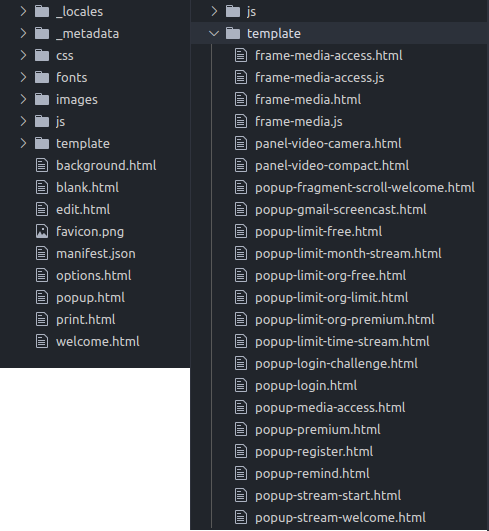 Explore initial template